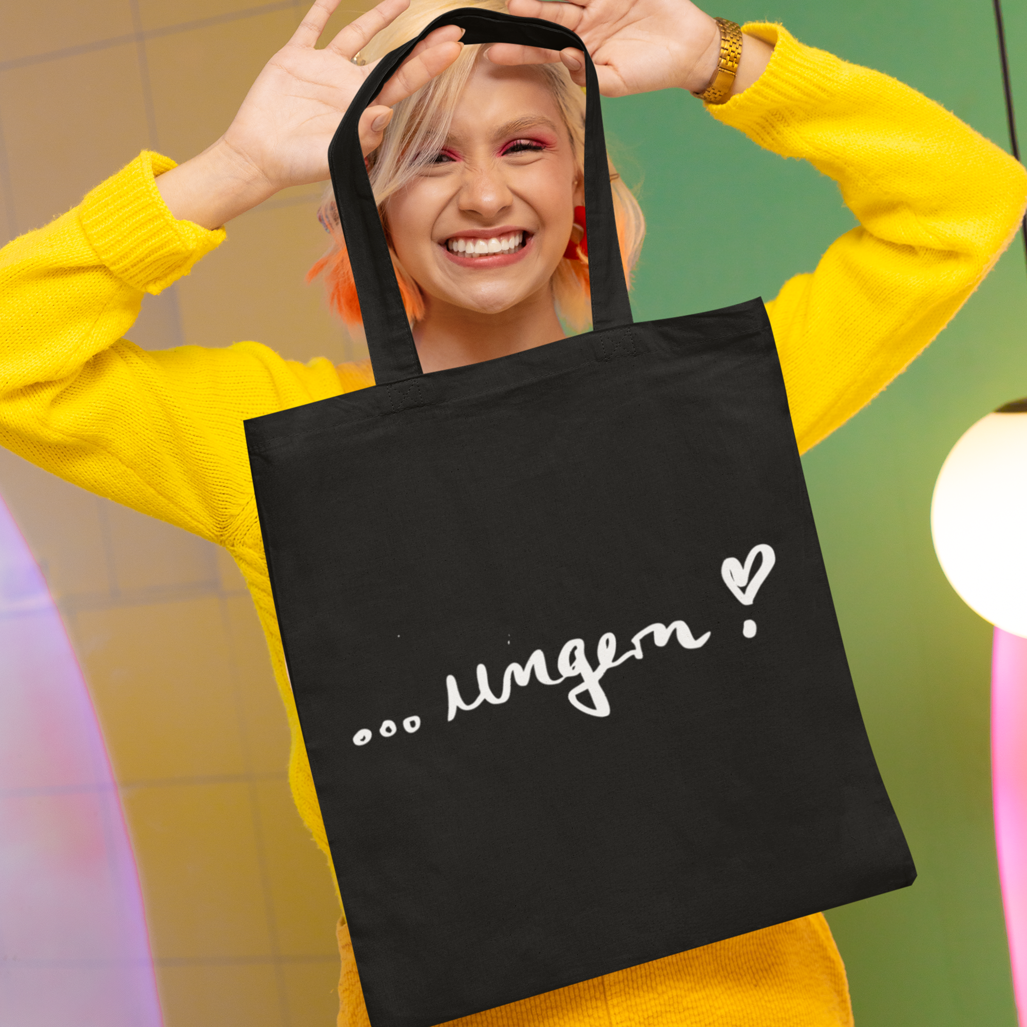  ...ungern! Fair Trade, Bio Langhenkeltasche 